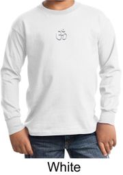Kids Yoga T-shirt Aum Hindu Patch Meditation Youth Long Sleeve Shirt Kids Yoga T-shirt Aum Hindu Patch Meditation Youth Long Sleeve Shirt
