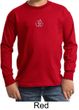 Kids Yoga T-shirt Aum Hindu Patch Meditation Youth Long Sleeve Shirt