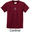 Kids Yoga T-shirt Aum Hindu Patch Meditation Youth Tee Shirt