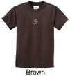 Kids Yoga T-shirt Aum Hindu Patch Meditation Youth Tee Shirt