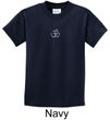 Kids Yoga T-shirt Aum Hindu Patch Meditation Youth Tee Shirt