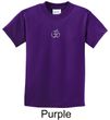 Kids Yoga T-shirt Aum Hindu Patch Meditation Youth Tee Shirt