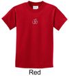 Kids Yoga T-shirt Aum Hindu Patch Meditation Youth Tee Shirt
