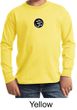 Kids Yoga T-shirt Aum Patch Sanskrit Youth Long Sleeve Shirt