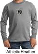 Kids Yoga T-shirt Aum Patch Sanskrit Youth Long Sleeve Shirt
