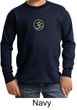 Kids Yoga T-shirt Aum Patch Sanskrit Youth Long Sleeve Shirt