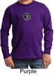 Kids Yoga T-shirt Aum Patch Sanskrit Youth Long Sleeve Shirt