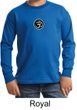 Kids Yoga T-shirt Aum Patch Sanskrit Youth Long Sleeve Shirt