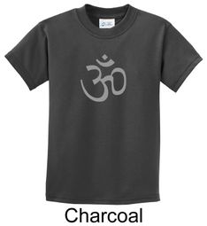 Kids Yoga T-shirt Aum Symbol Meditation Youth Tee Shirt