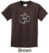 Kids Yoga T-shirt Aum Symbol Meditation Youth Tee Shirt