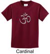 Kids Yoga T-shirt Aum Symbol Meditation Youth Tee Shirt