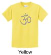 Kids Yoga T-shirt Aum Symbol Meditation Youth Tee Shirt