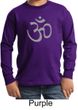 Kids Yoga T-shirt Aum Symbol Meditation Youth Tee Shirt