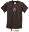 Kids Yoga T-shirt Buddha Buddhist Small Print Youth Tee Shirt