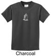 Kids Yoga T-shirt Buddha Buddhist Small Print Youth Tee Shirt