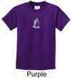 Kids Yoga T-shirt Buddha Buddhist Small Print Youth Tee Shirt