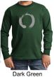 Kids Yoga T-shirt Enso Zen Meditation Youth Long Sleeve Shirt