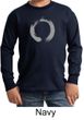 Kids Yoga T-shirt Enso Zen Meditation Youth Long Sleeve Shirt