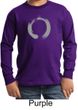 Kids Yoga T-shirt Enso Zen Meditation Youth Long Sleeve Shirt