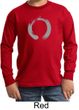 Kids Yoga T-shirt Enso Zen Meditation Youth Long Sleeve Shirt
