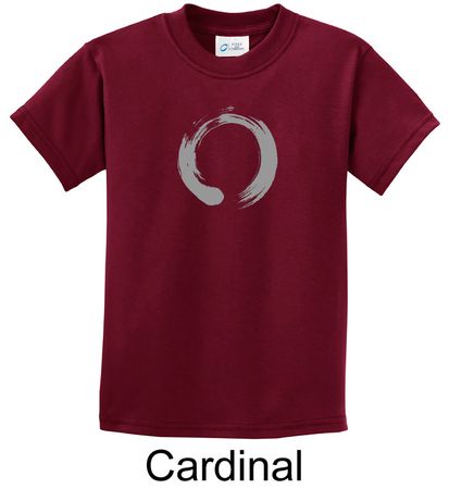 Kids Yoga T-shirt Enso Zen Meditation Youth Tee Shirt