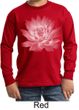 Kids Yoga T-Shirt Lotus Flower Youth Long Sleeve Shirt