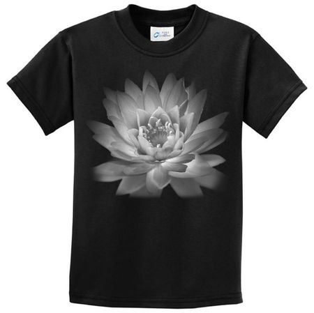 Kids Yoga T-shirt Lotus Flower Youth Tee