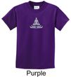 Kids Yoga T-shirt Lotus Pose Meditation Youth Tee Shirt