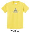 Kids Yoga T-shirt Lotus Pose Meditation Youth Tee Shirt