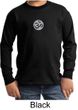 Kids Yoga T-shirt Om Symbol Small Print Youth Long Sleeve Shirt