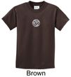 Kids Yoga T-shirt Om Symbol Small Print Youth Tee Shirt