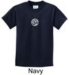 Kids Yoga T-shirt Om Symbol Small Print Youth Tee Shirt