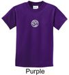 Kids Yoga T-shirt Om Symbol Small Print Youth Tee Shirt