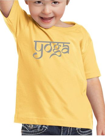 Kids Yoga T-shirt Sanskrit Yoga Text Toddler Shirt