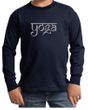 Kids Yoga T-shirt Sanskrit Yoga Text Youth Long Sleeve Shirt