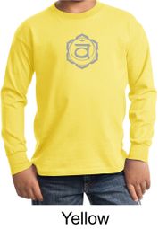 Kids Yoga T-shirt Swadhisthana Chakra Youth Long Sleeve Shirt