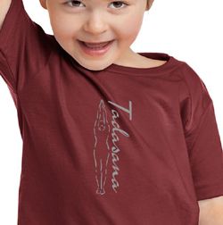 Kids Yoga T-shirt Tadasana Mountain Pose Toddler Shirt