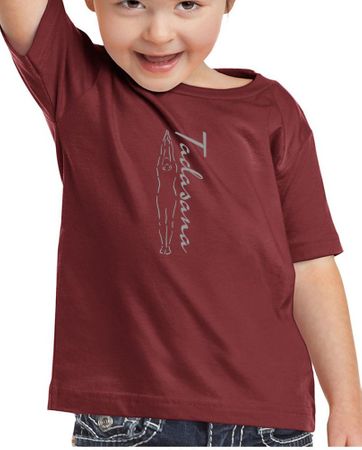 Kids Yoga T-shirt Tadasana Mountain Pose Toddler Shirt