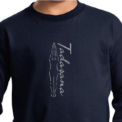 Kids Yoga T-shirt Tadasana Mountain Pose Youth Long Sleeve Shirt
