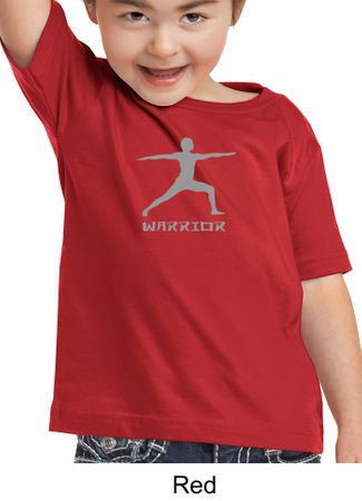 Kids Yoga T-shirt Warrior 2 Pose Meditation Toddler Tee Shirt