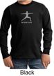 Kids Yoga T-shirt Warrior 2 Pose Meditation Youth Long Sleeve Shirt