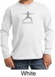 Kids Yoga T-shirt Warrior 2 Pose Meditation Youth Long Sleeve Shirt