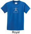 Kids Yoga T-shirt Warrior 2 Pose Meditation Youth Tee Shirt