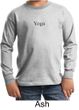 Kids Yoga T-shirt Yoga Logo Meditation Youth Long Sleeve Shirt