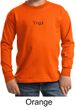 Kids Yoga T-shirt Yoga Logo Meditation Youth Long Sleeve Shirt