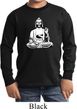 Kids Yoga Tee At Peace Buddha Youth Long Sleeve