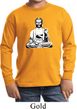 Kids Yoga Tee At Peace Buddha Youth Long Sleeve