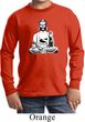 Kids Yoga Tee At Peace Buddha Youth Long Sleeve