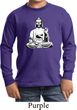 Kids Yoga Tee At Peace Buddha Youth Long Sleeve