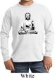 Kids Yoga Tee At Peace Buddha Youth Long Sleeve